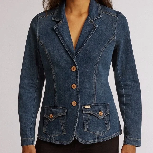 Levi’s Signature Denim Jean Jacket Cooper Buttons Size Small - Picture 2 of 9